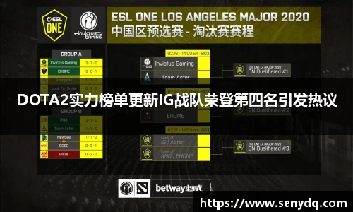 DOTA2实力榜单更新IG战队荣登第四名引发热议
